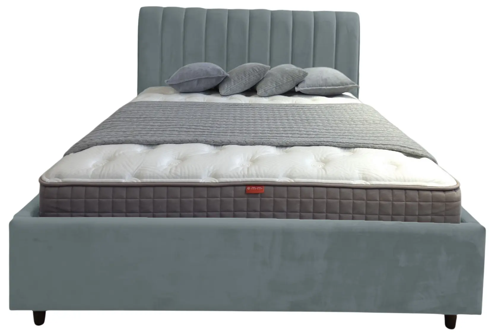 Кровать Charmbed Rita Prestige 140x200 Velluto 16 (Grey) - 3