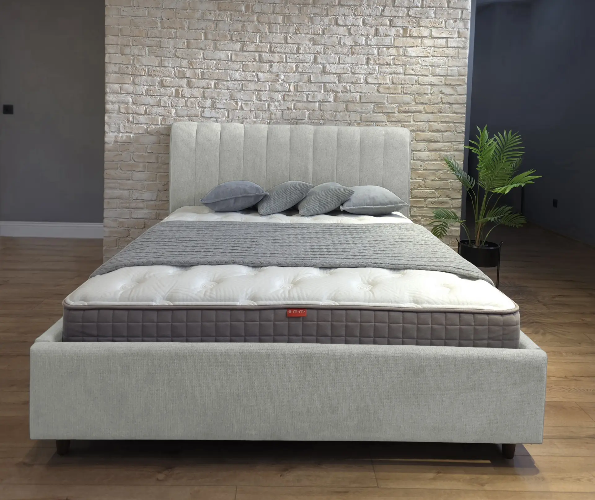 Кровать Charmbed Rita Prestige 160x200 Glow 04 (Stone) - 2