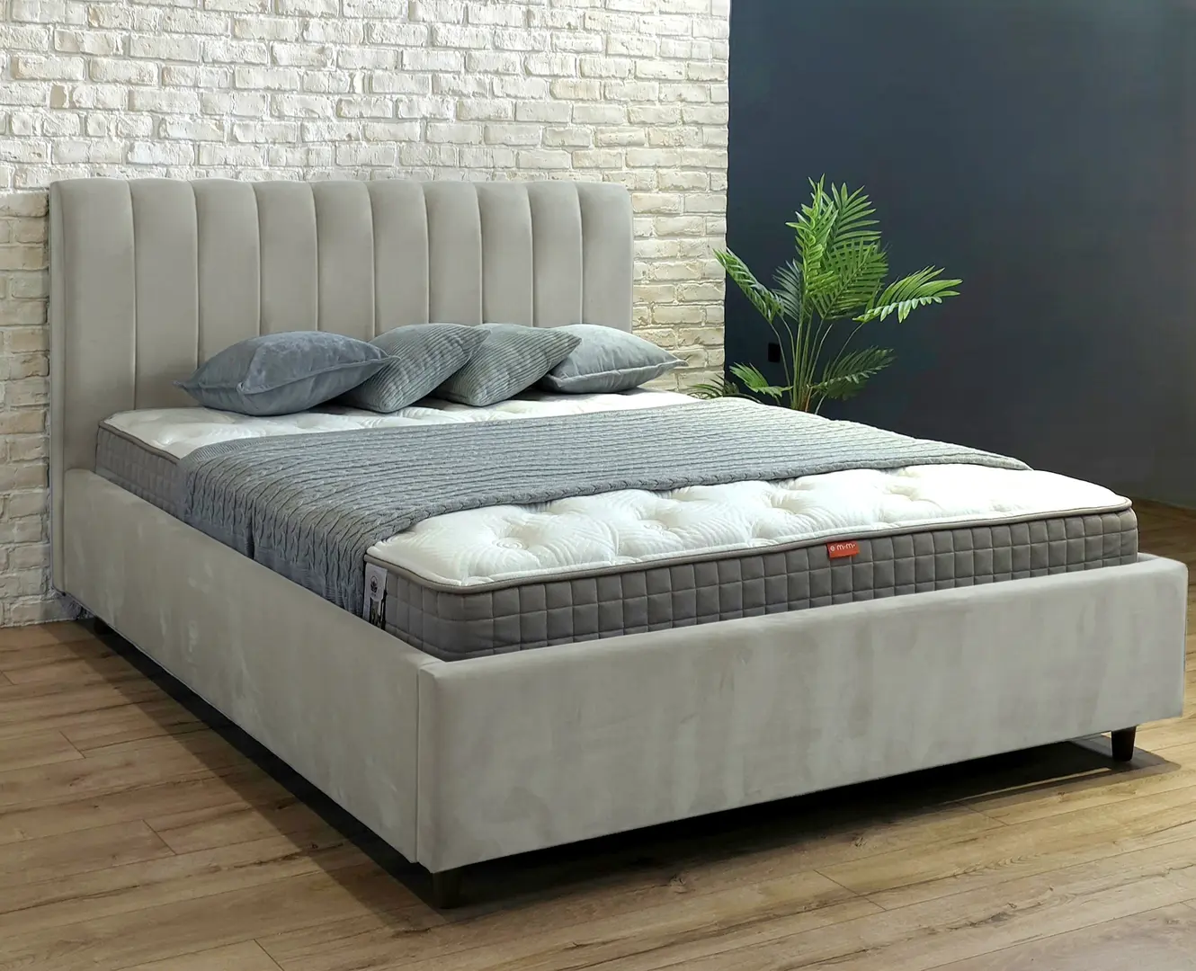 Кровать Charmbed Rita Prestige 160x200 Velluto 03 (Mika)