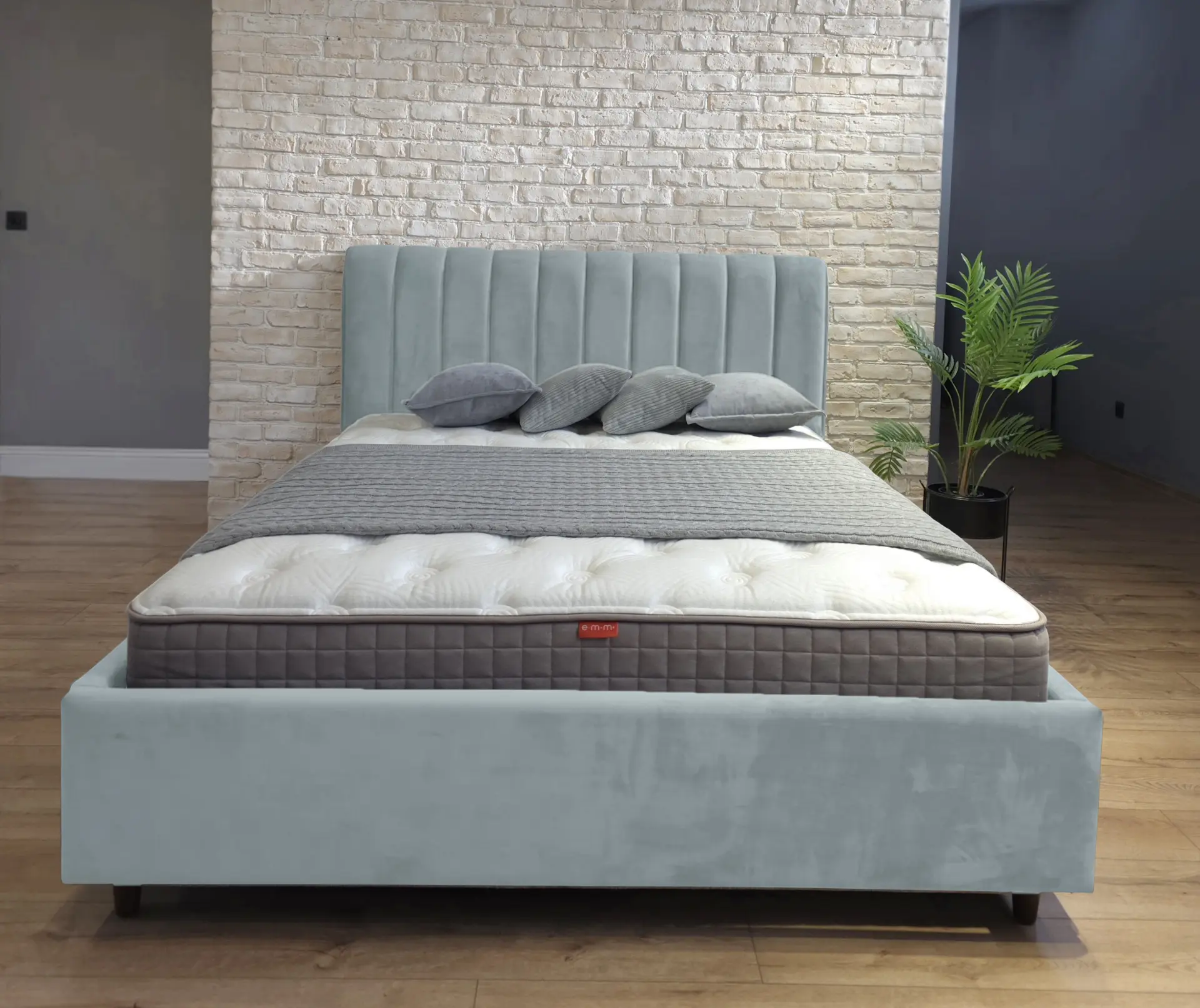 Кровать Charmbed Rita Prestige 160x200 Velluto 15 (Silver) - 2