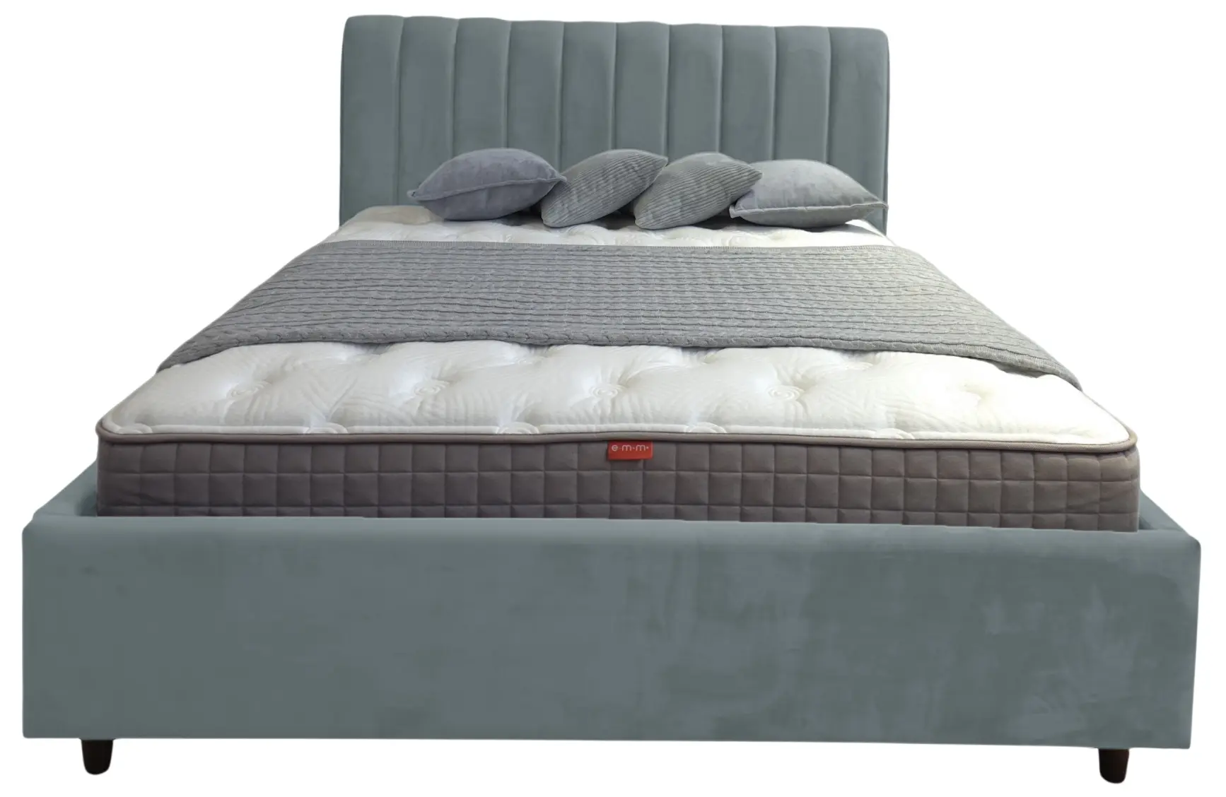 Pat Charmbed Rita Prestige 160x200 Velluto 16 (Grey) - 3