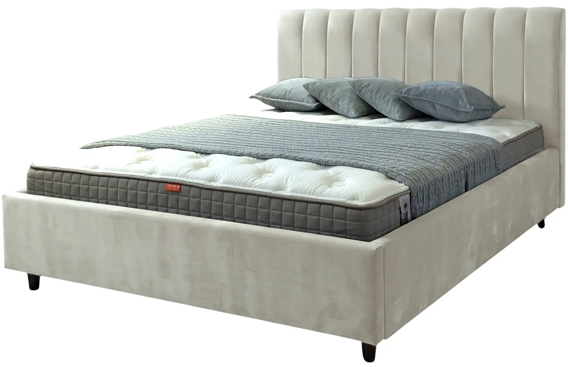 Кровать Charmbed Rita Prestige 180x200 Velluto 02 (Beige) - 4