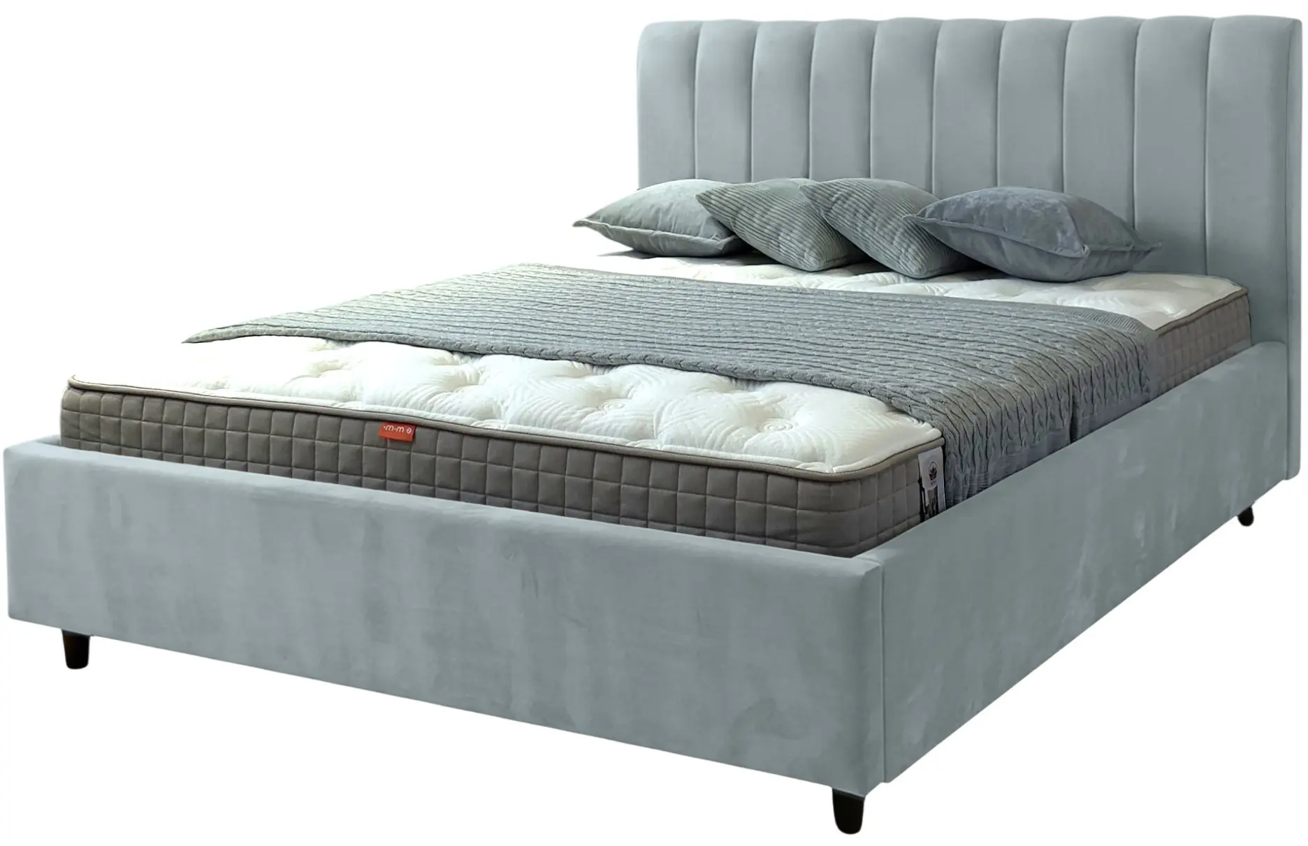 Кровать Charmbed Rita Prestige 180x200 Velluto 15 (Silver) - 4
