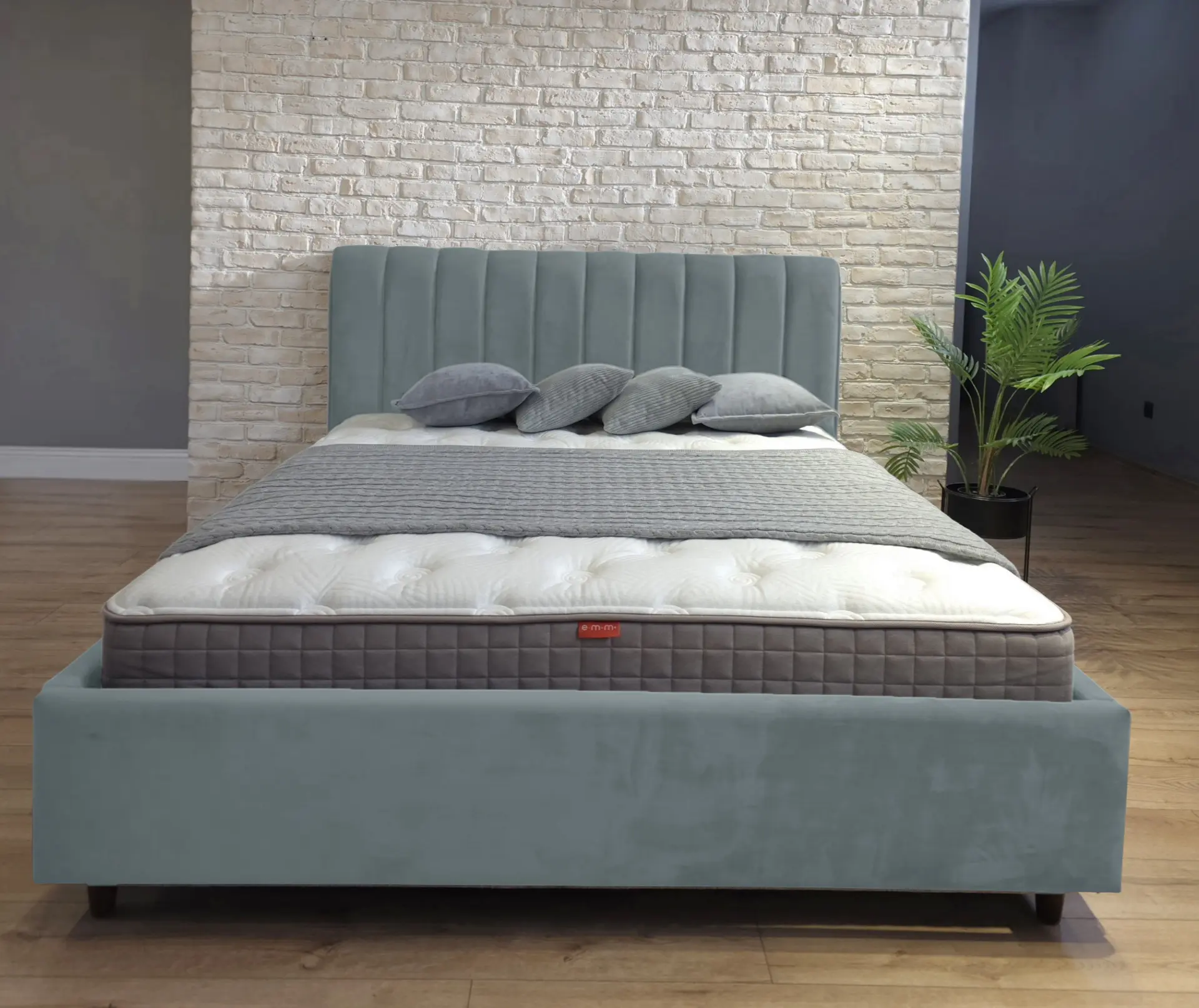 Кровать Charmbed Rita Prestige 180x200 Velluto 16 (Grey) - 2
