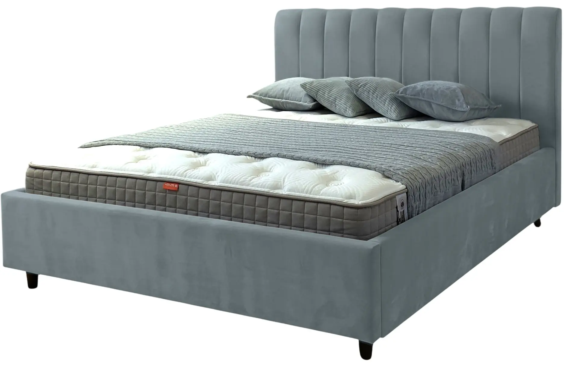 Кровать Charmbed Rita Prestige 180x200 Velluto 16 (Grey) - 4