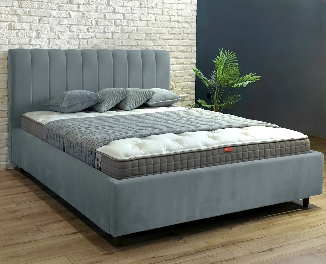 Кровать Charmbed Rita Prestige 180x200 Velluto 16 (Grey)