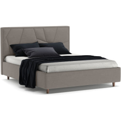 Кровать Charmbred Confort Seul Modern 140x200 Velluto 15 (Silver/Walnut) Thumb