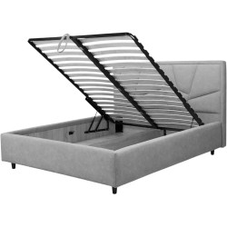 Кровать Charmbred Confort Seul Modern 140x200 Velluto 16 (Grey/Walnut) Thumb