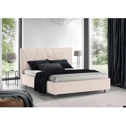 Кровать Charmbred Confort Seul Modern 160x200 Velluto 02 (Beige/Walnut) Thumb