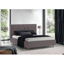 Кровать Charmbred Confort Seul Modern 160x200 Velluto 16 (Grey/Walnut) Thumb