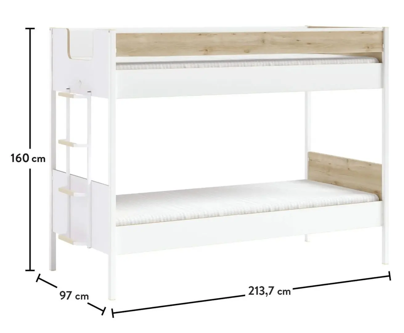 Pat suprapus Cilek Modera 20.50.1404.00 90x200 (White/Wood) - 3