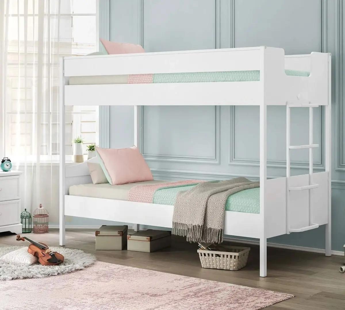 Pat suprapus Cilek Rustic White Line 20.00.1409.00 90x200 (White) - 2