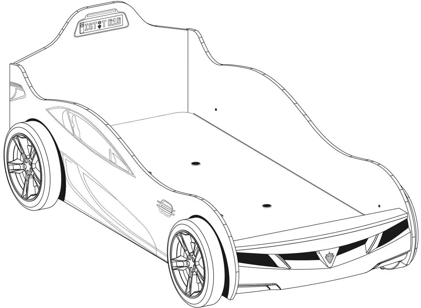 Pat-masina Cilek Champion Racer Coupe 20.03.1304.00 Red (90x190) - 2