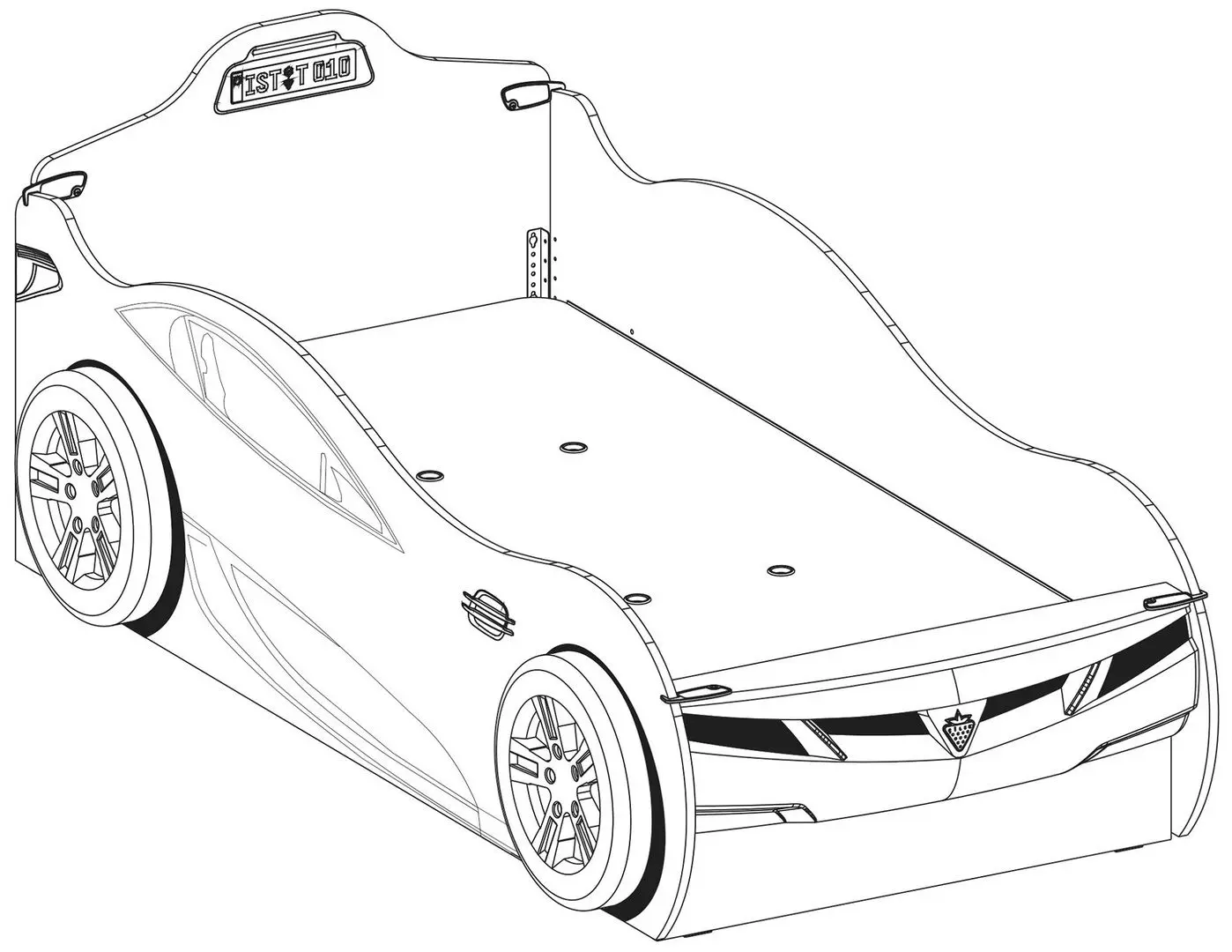 Pat Cilek Champion Racer Coupe 20.03.1306.00 Red (90x190)