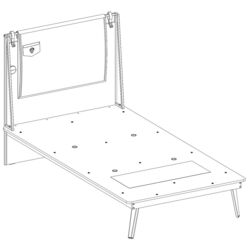 Кровать Cilek Dark Metal Line 20.52.1308.01 (120x200) Thumb