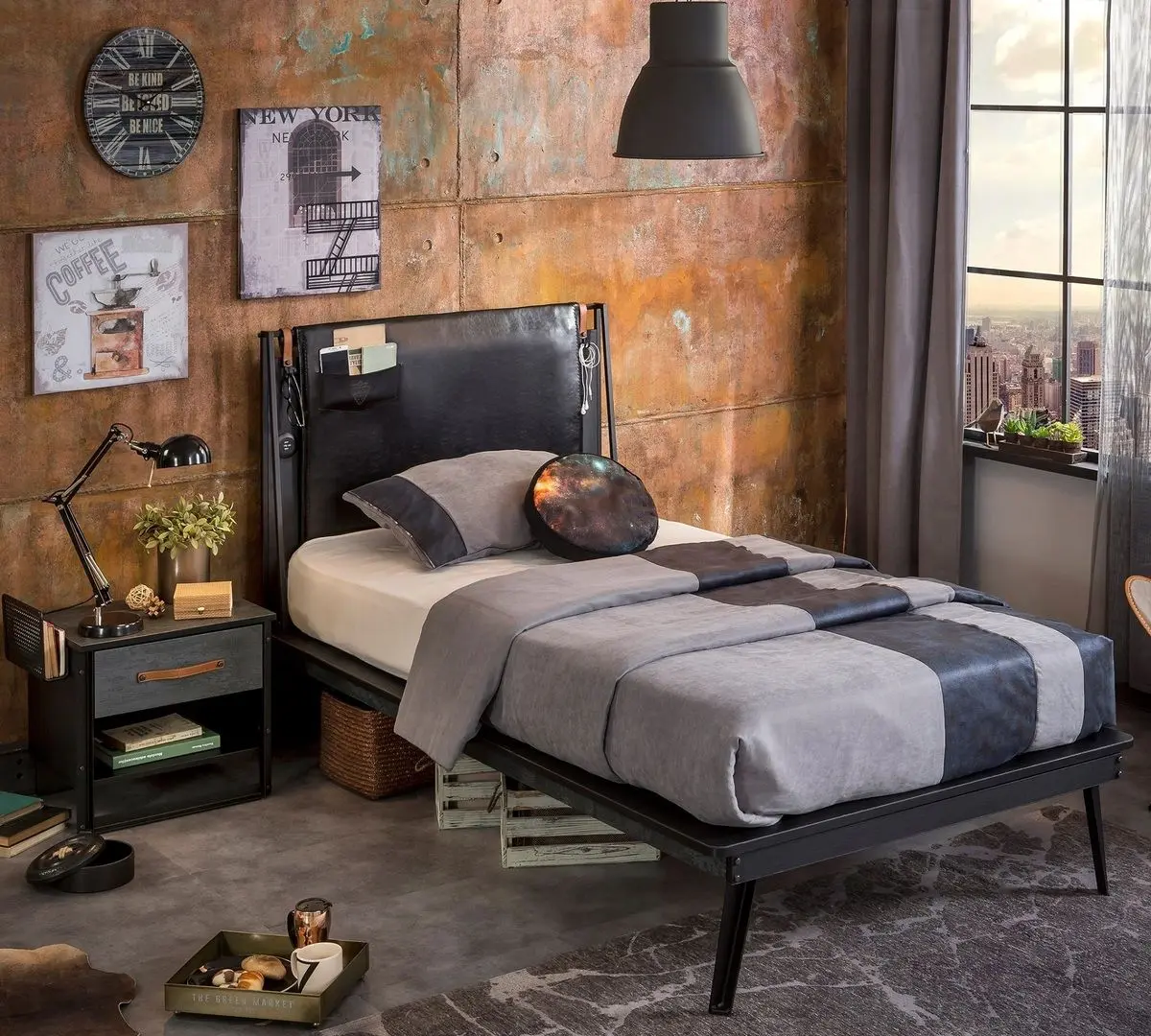 Кровать Cilek Dark Metal Line 20.52.1308.01 (120x200) - 3