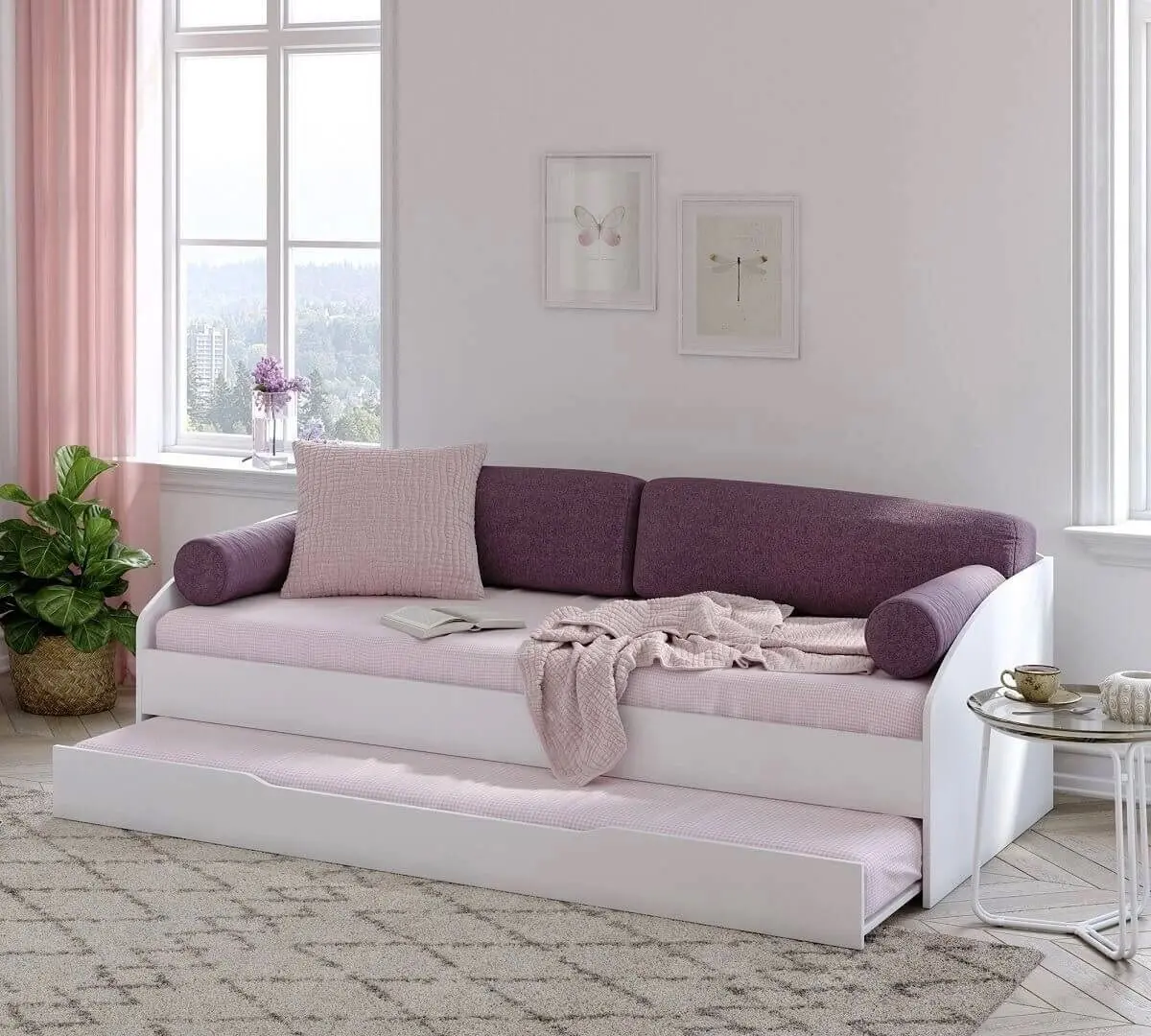 Pat Cilek Daybed 20.00.1309.00 + 20.00.1310.00 + 21.09.3463.00 White (90x200)