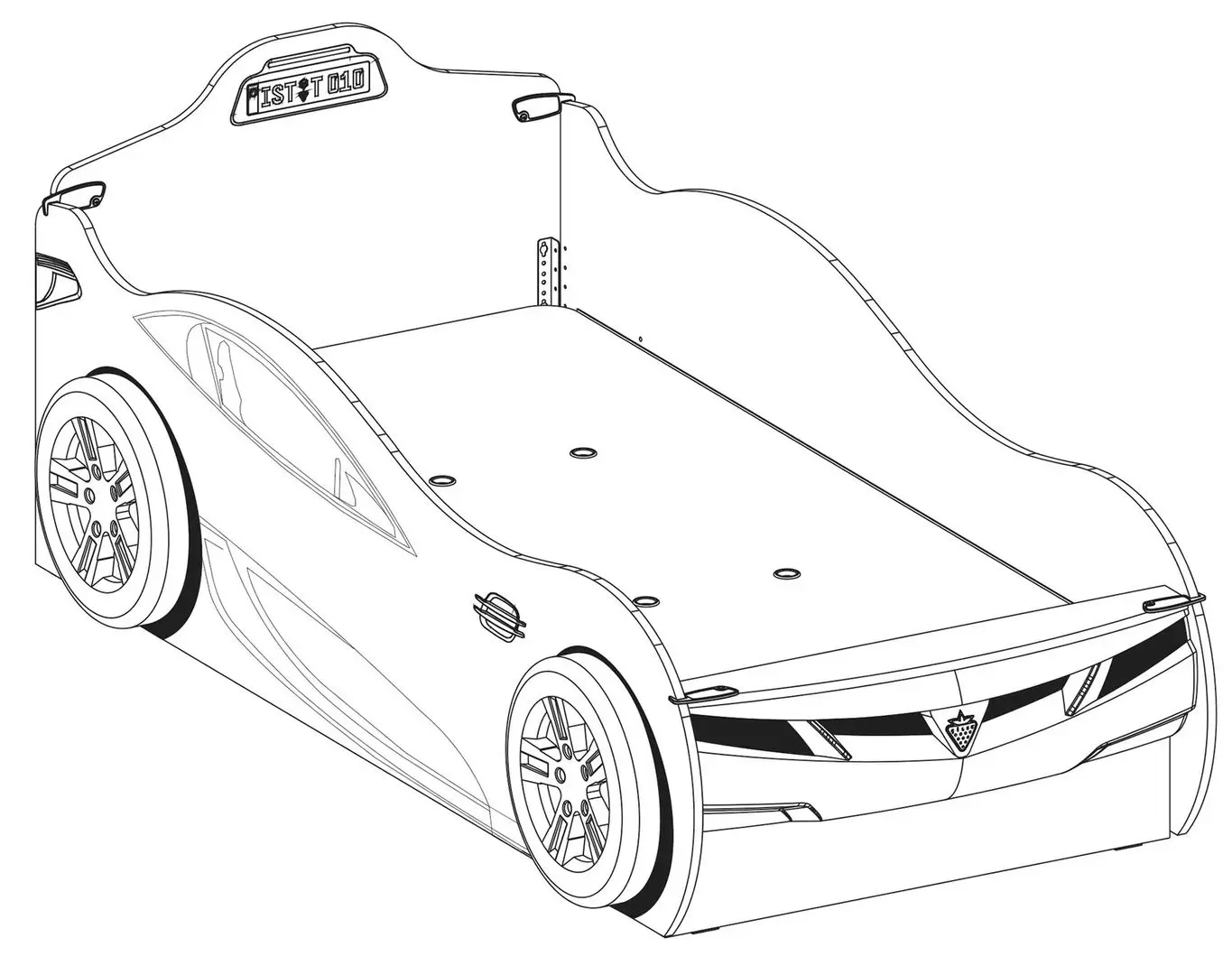 Pat Cilek Racecup 90x180/190 (White) - 3