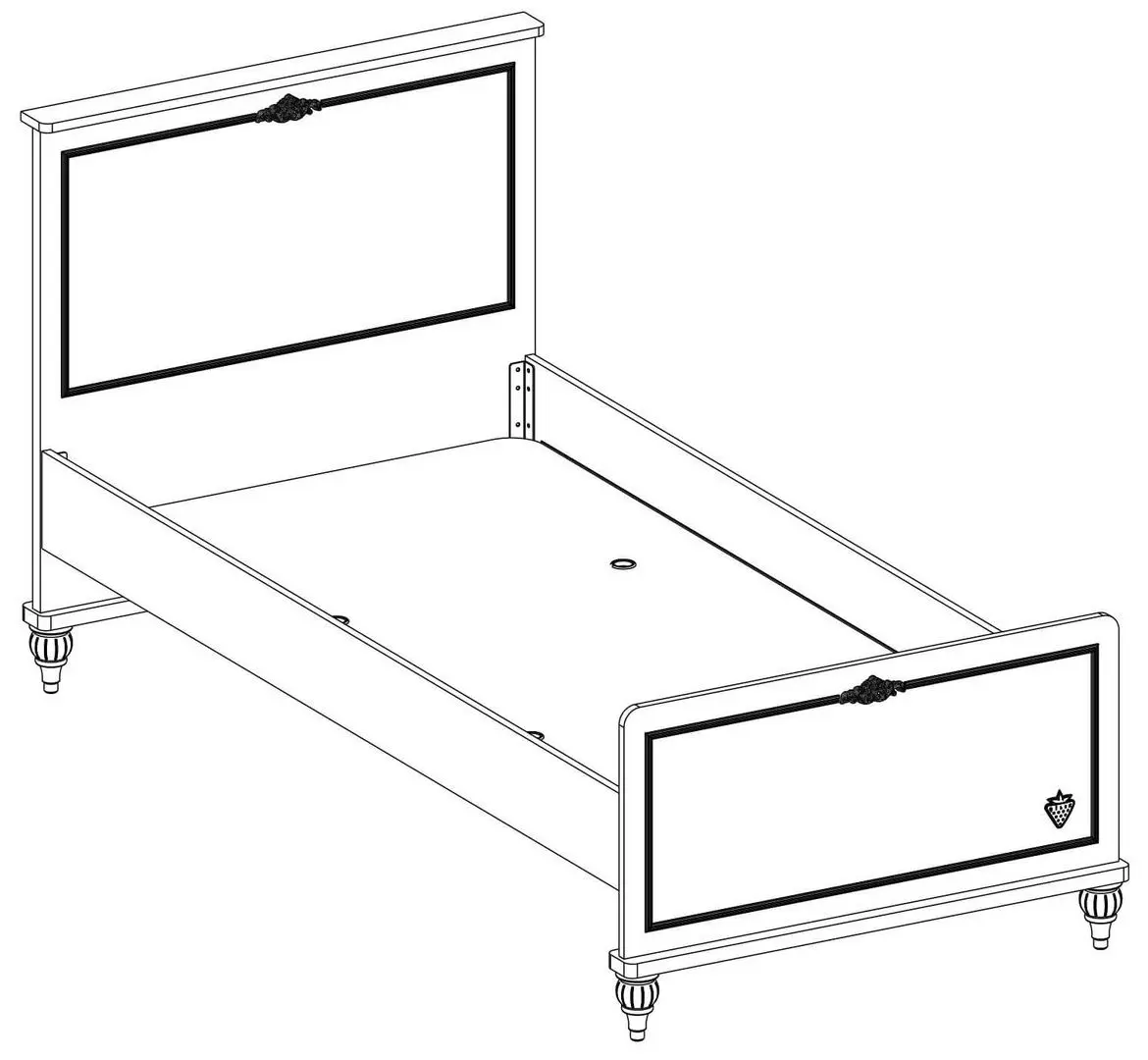 Кровать Cilek Romantica 20.21.1312.00 (120x200) - 2