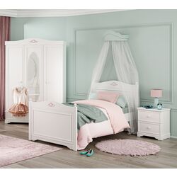 Кровать Cilek Rustic 20.72.1303.00 White (120x200) Thumb