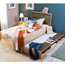 Pat inferior extensibil cu rafturi Cilek Mocha 20.30.1308.00 (90x190) Thumb