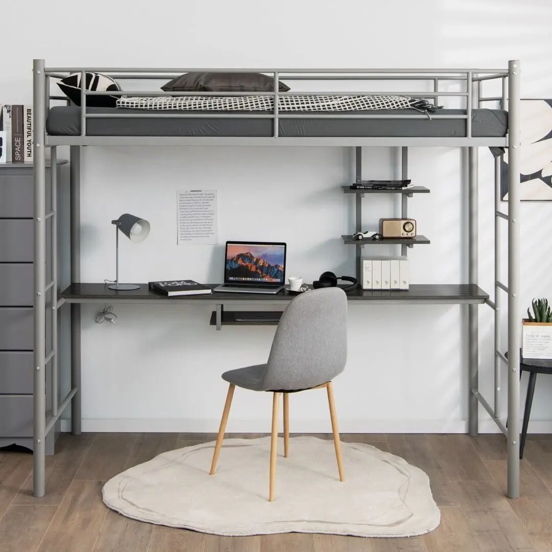 Кровать-чердак Costway HU10237SR (Silver) - 2