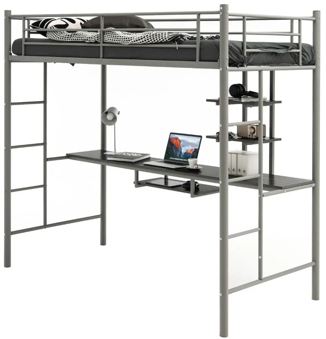 Кровать-чердак Costway HU10237SR (Silver) - 3