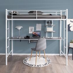 Кровать-чердак Costway HU10237WH (White) Thumb