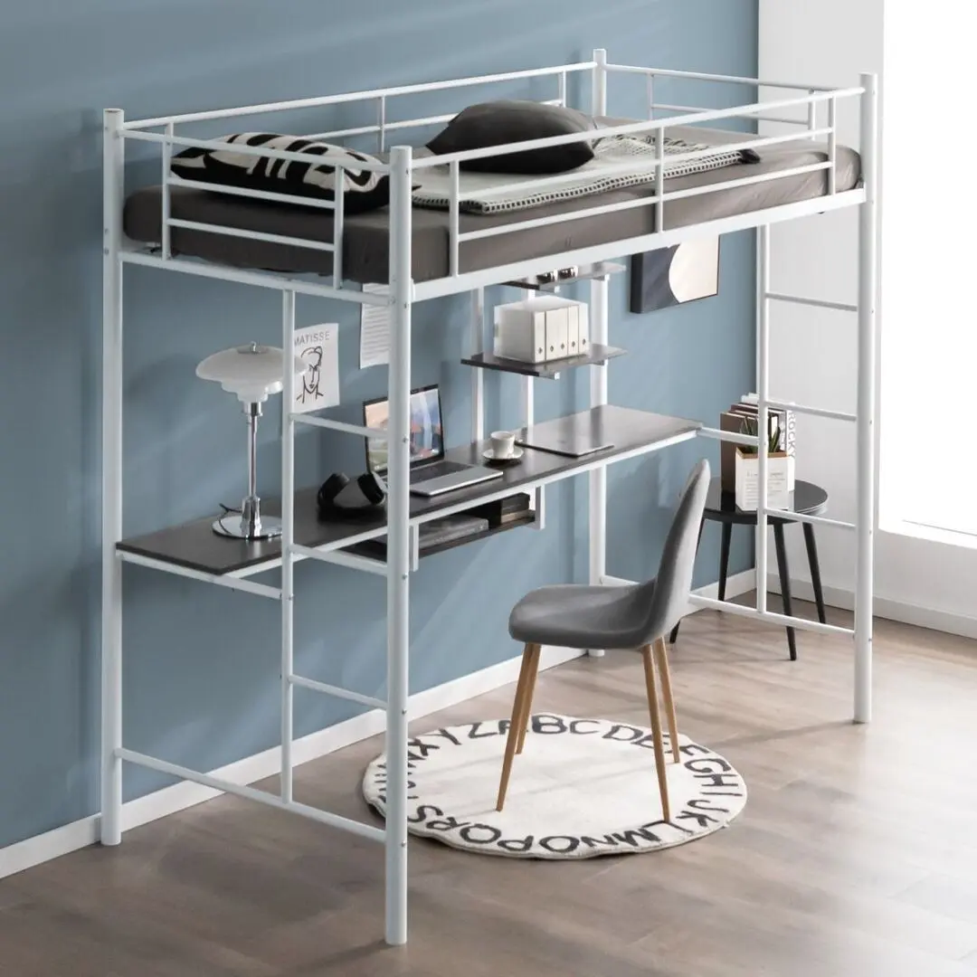 Кровать-чердак Costway HU10237WH (White) - 3