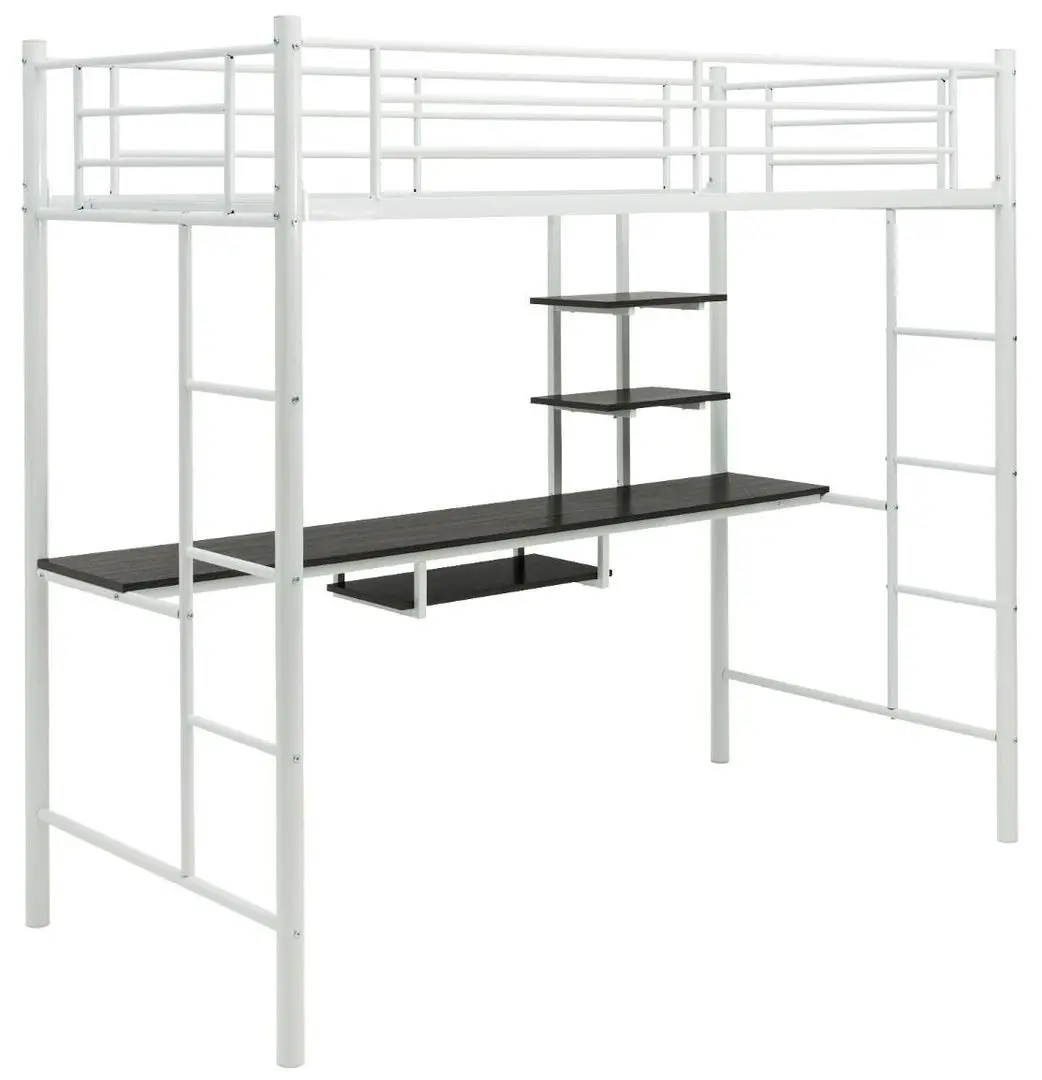 Кровать-чердак Costway HU10237WH (White) - 5
