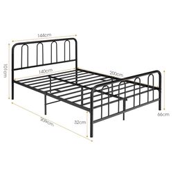 Кровать Costway HU10281DK (Black) Thumb