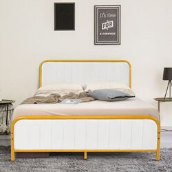 Pat Costway HU10431GD-D (White/Gold) Thumb