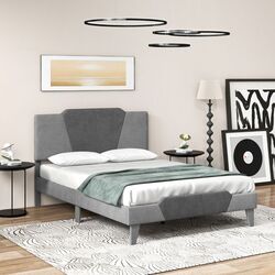 Кровать Costway HU10449GR-D (Grey)