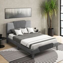 Кровать Costway HU10449GR-D (Grey) Thumb