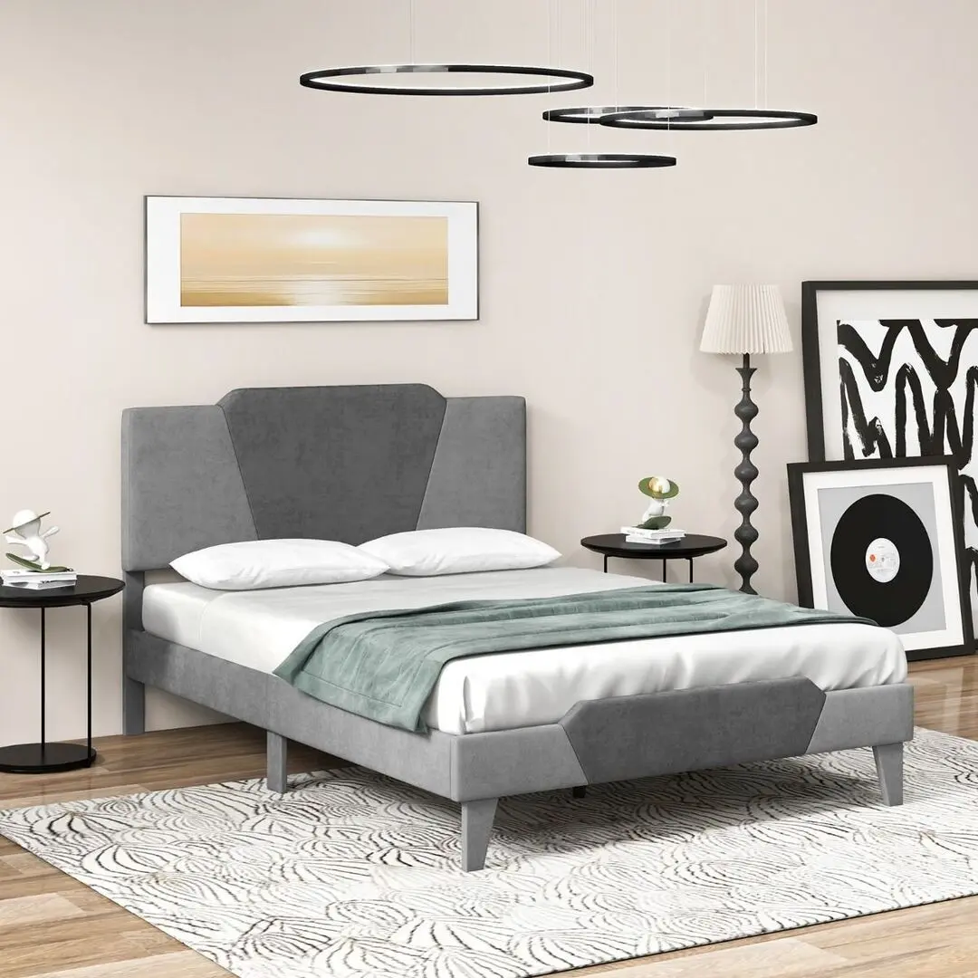 Кровать Costway HU10449GR-D (Grey)
