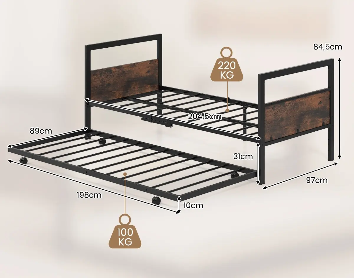 Pat Costway HU10737CF-T+ (Brown/Black)
