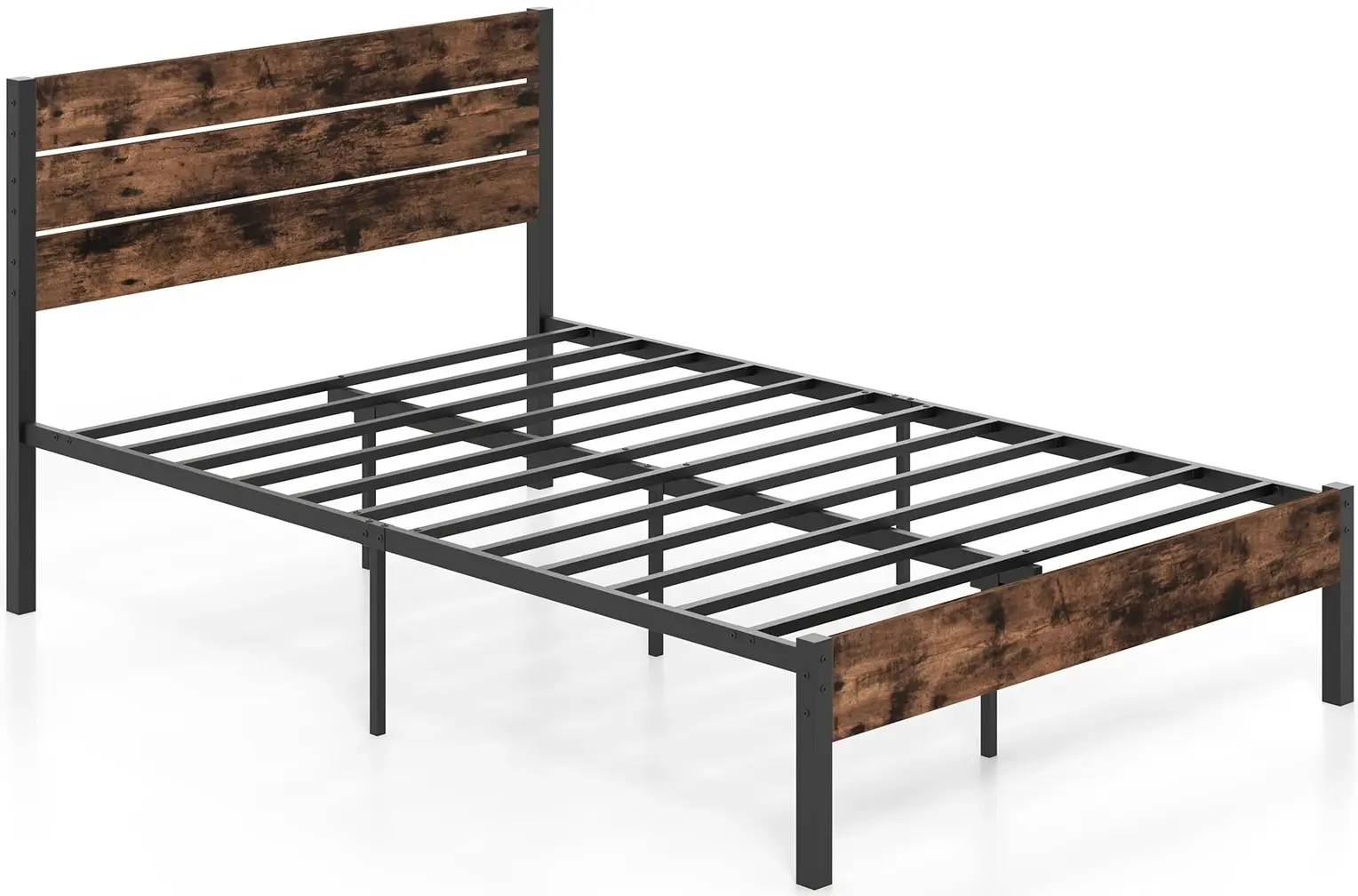 Pat Costway HU10833CF-D 140x200 (Rustic Brown/Black) - 2