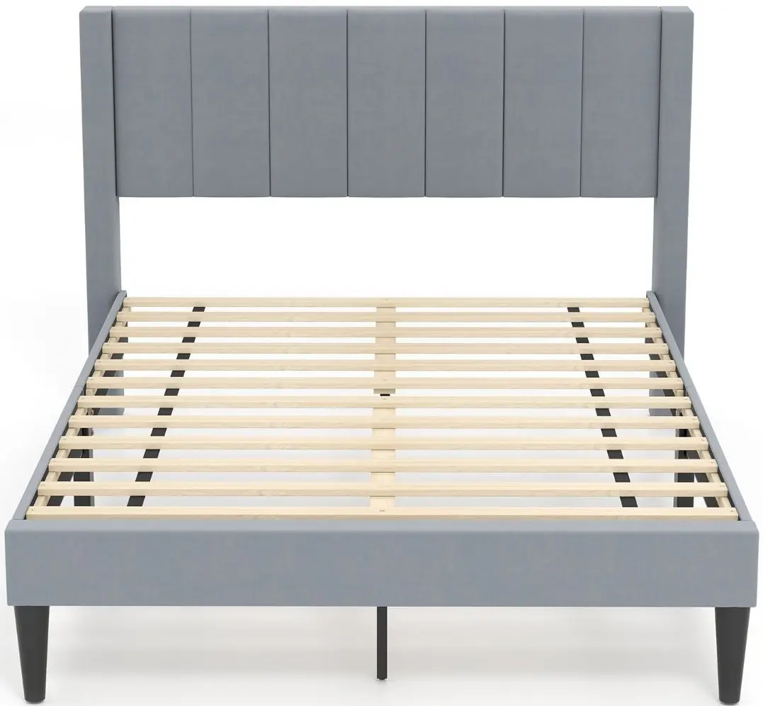 Кровать Costway HU10871GR 140x200 (Grey) - 2
