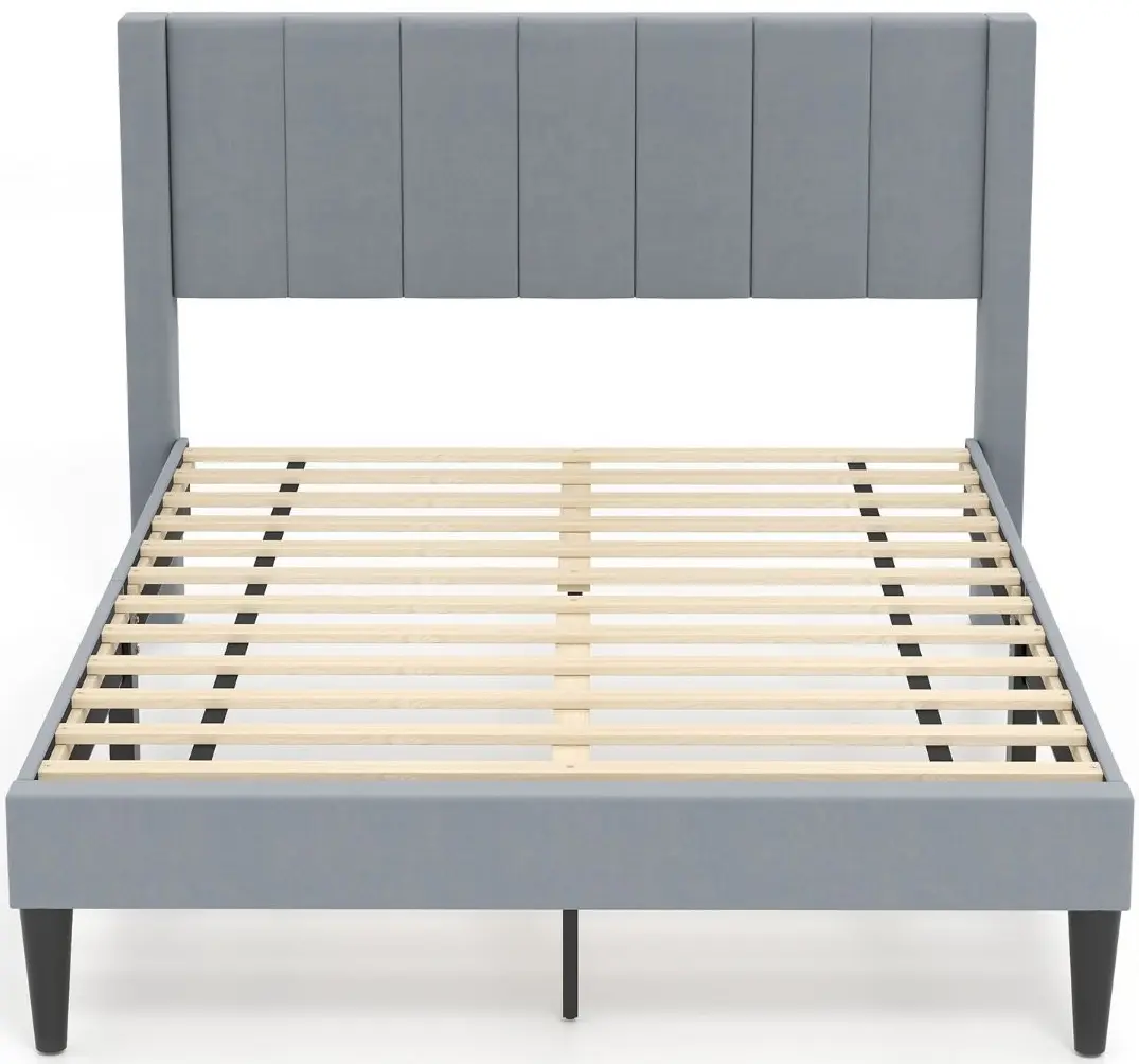 Кровать Costway HU10872GR 140x200 (Grey) - 2