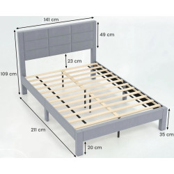 Pat Costway HU10876GR 140x200 (Grey) Thumb