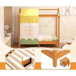 Кровать-домик Costway HU10490 73x143 (Orange) Thumb