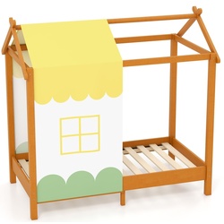 Кровать-домик Costway HU10490 73x143 (Orange) Thumb