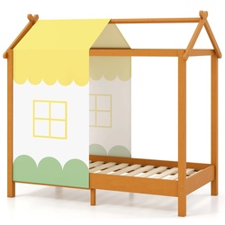 Кровать-домик Costway HU10490 73x143 (Orange) Thumb