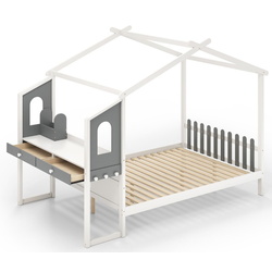 Pat casuta Costway HU10795WHF (White/Grey) Thumb