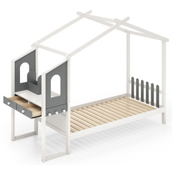 Pat casuta Costway HU10795WHT (White/Grey) Thumb