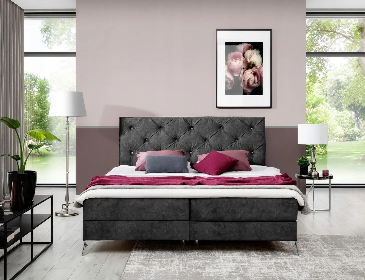 Кровать Eltap Adel Sawana 05 с подъемным механизмом 180x200 (Dark Gray)