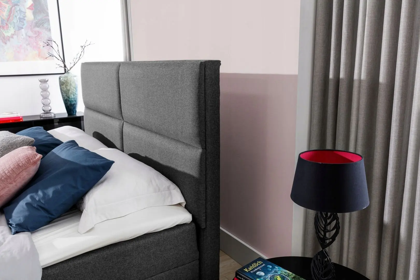 Pat Eltap Amber Monolith 77 cu mecanism de ridicare 140x200 (Dark Blue)