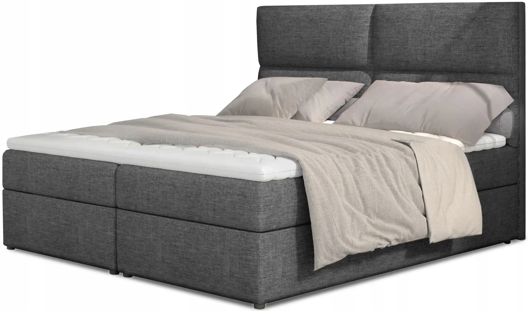 Pat Eltap Amber Sawana 05 cu mecanism de ridicare 160x200 (Dark Gray)