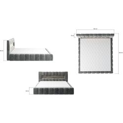 Pat Eltap Lamica Monolith 63 cu mecanism de ridicare 140x200 (Marsala) Thumb