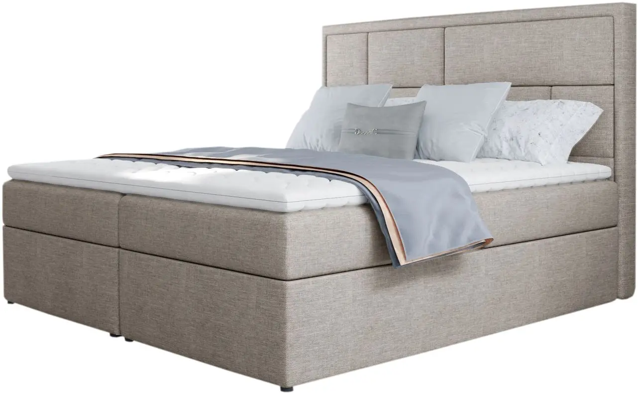 Pat Eltap Meron Cover 02 cu mecanism de ridicare 180x200 (Light Beige-Gray)